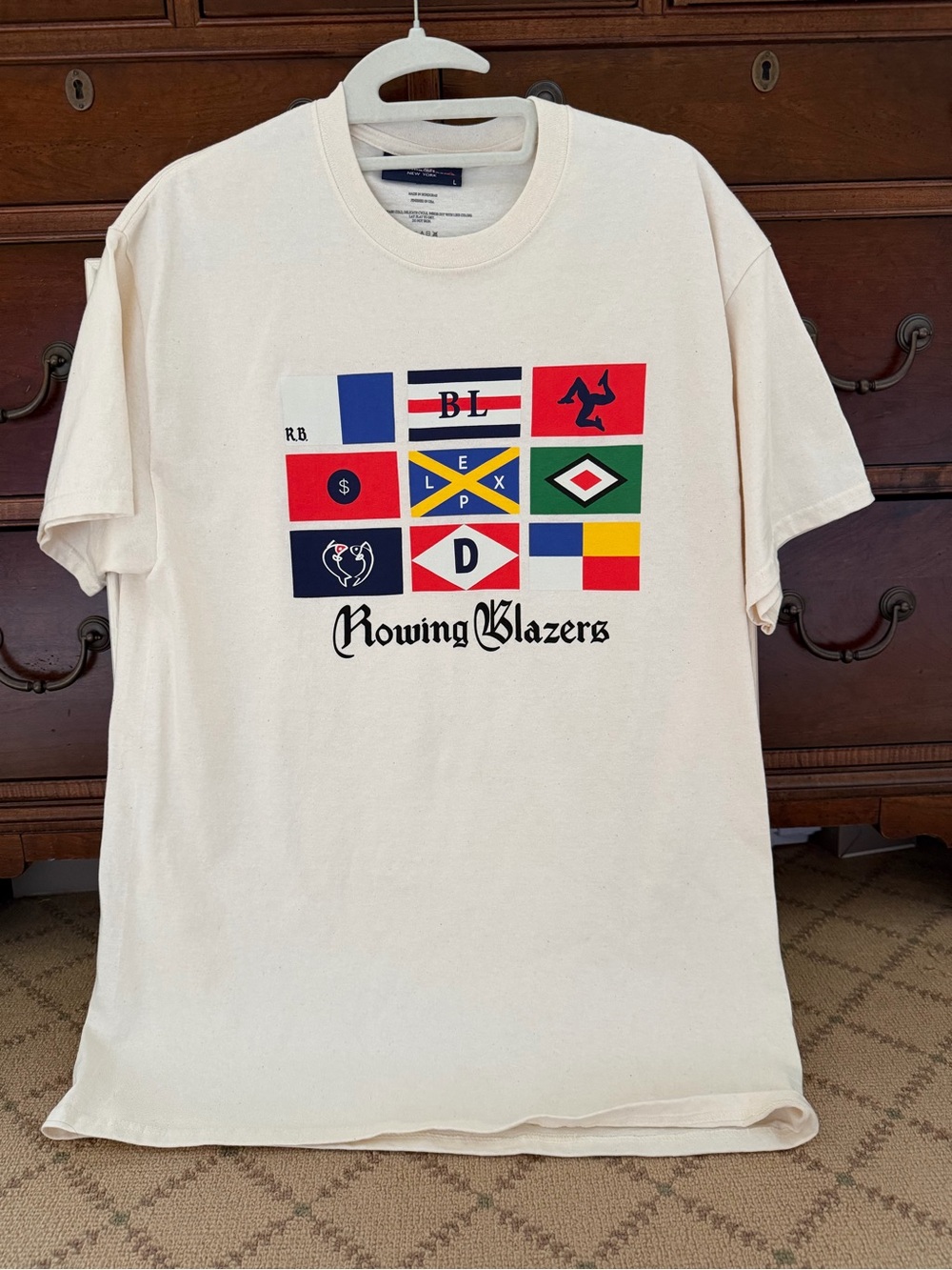 Rowing Blazers Sailing Flag T-shirt L NWOT